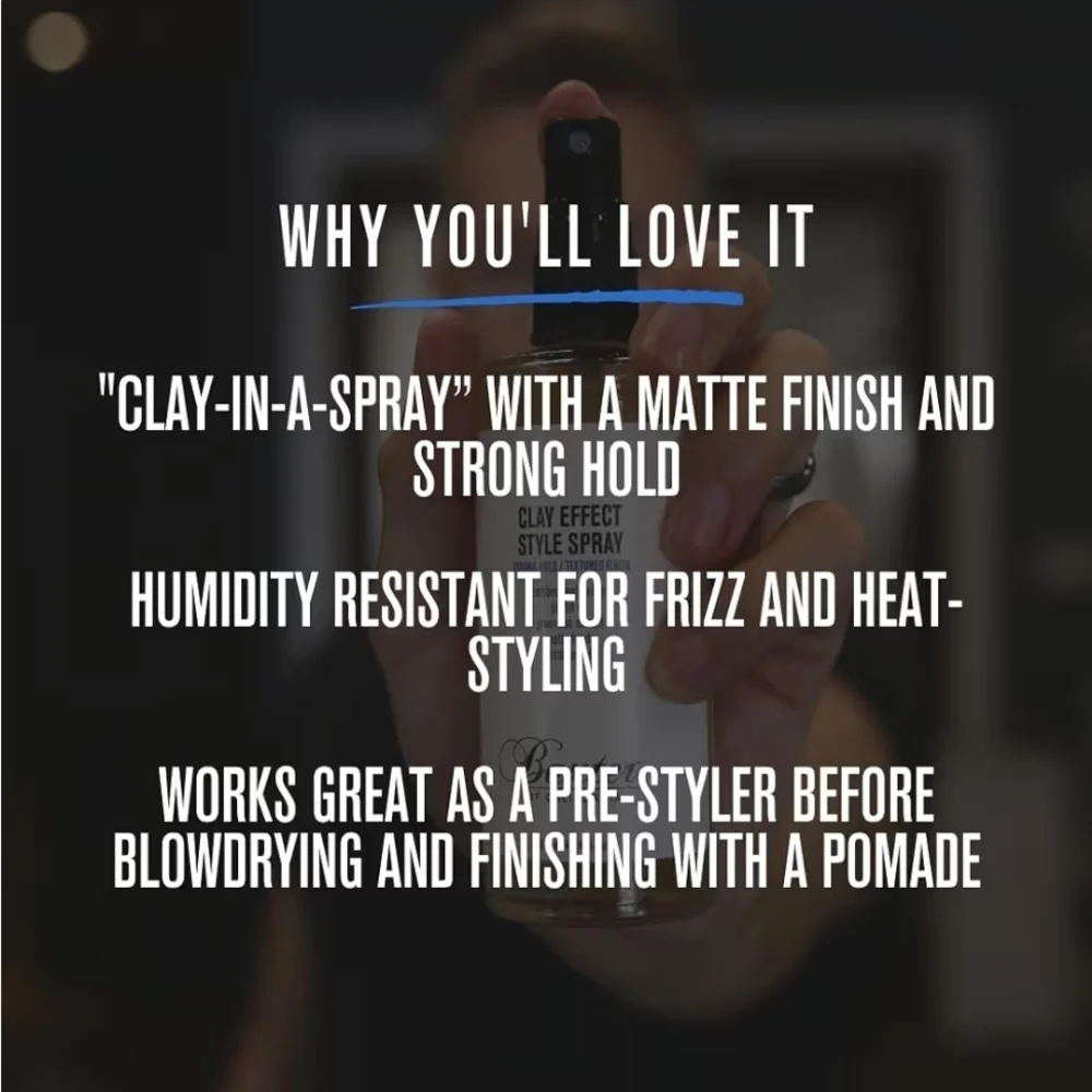 Baxter of California Clay Effect Style Spray Strong Hold Textured Finish 4oz